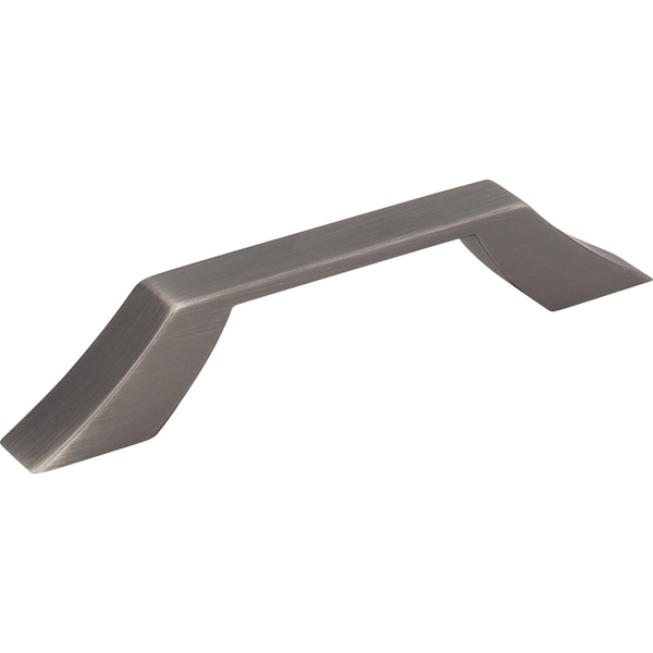 Jeffrey Alexander 96 mm Center-to-Center Brushed Pewter Square Royce Cabinet Pull 798-96BNBDL - main